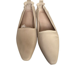 French Connection Emee Flats Rouched Back Ecru Size 8.5